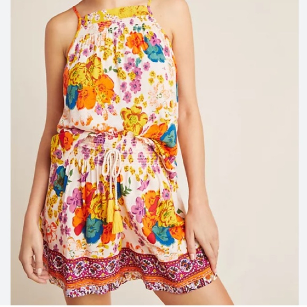 Anthropologie Multicolor Floral Set